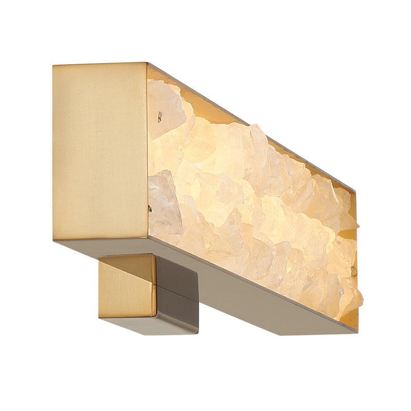 Everly Quinn Lennards - 24 Inch Wide LED Wall Sconce In Celeste Brass
