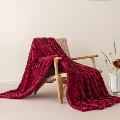 Brushed Faux Fur Throw / Blanket