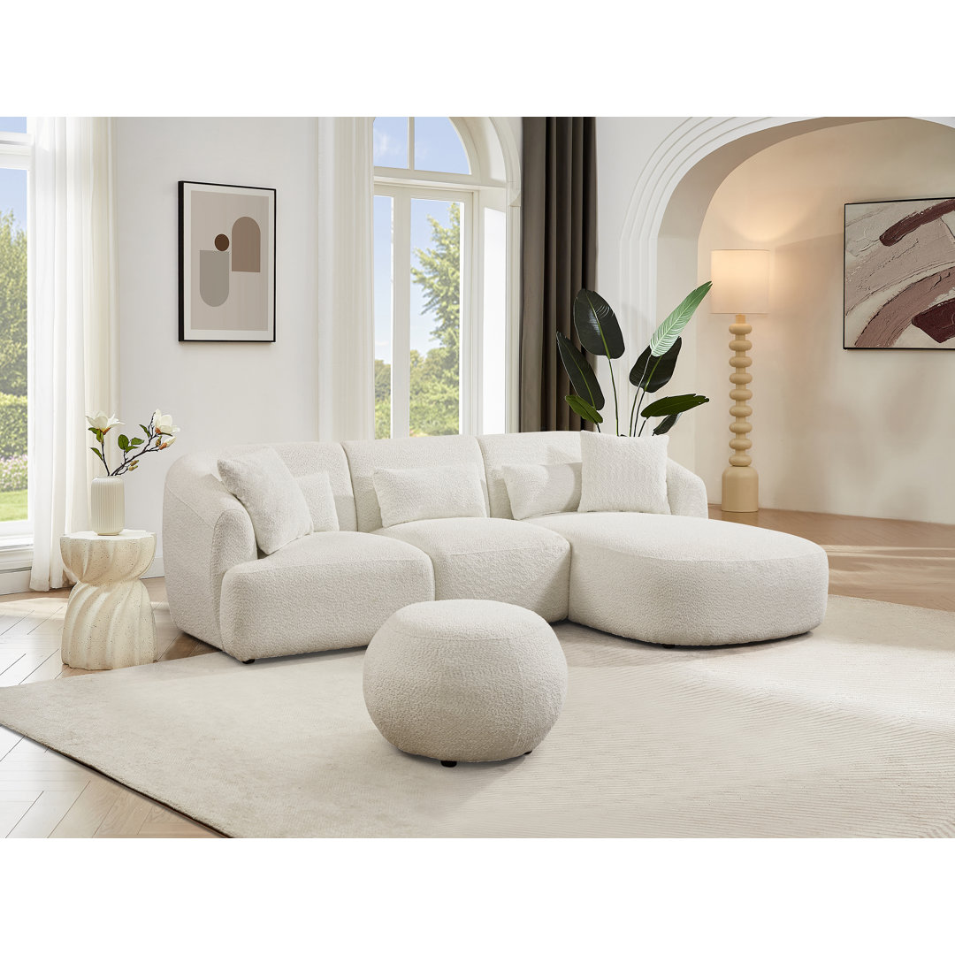 Laly 4 - Piece Upholstered Sectional Latitude Run®