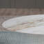 Table de salle à manger ovale blanche