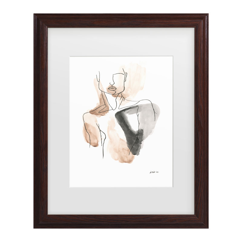 Œuvre encadrée à la bolognaise «Bachelor Lor Muller», H 16,75 po x l 13,75 po