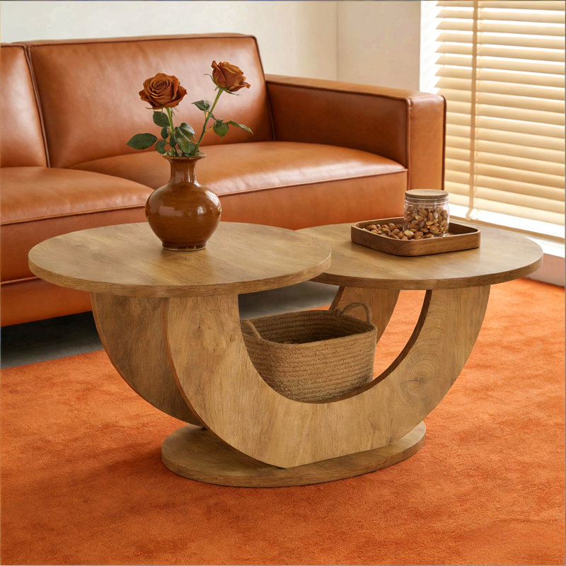 Accent Center Table,Cocktail Table,2-Tier Coffee Table