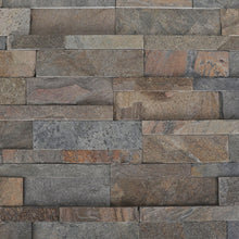 Zerra Green Textured 25.5" Stone Wall Panels (Set of 6)