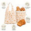 Lot de 2 sacs à pain réutilisables enduits de cire d'abeille, couleur avoine et lin-1292323529