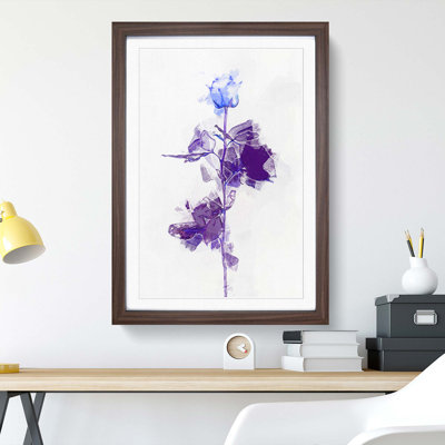 Vision of a Rose in Abstract - Picture Frame Graphic Art Print