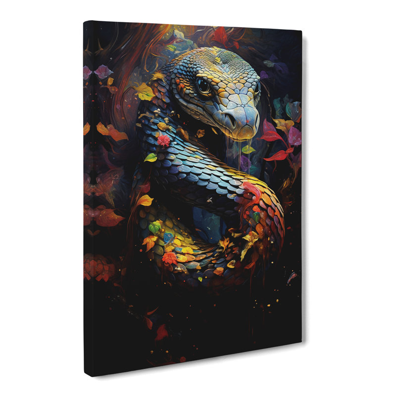 Snake Informel No.2 - Wrapped Canvas, 76cm H x 50cm W x 3cm D