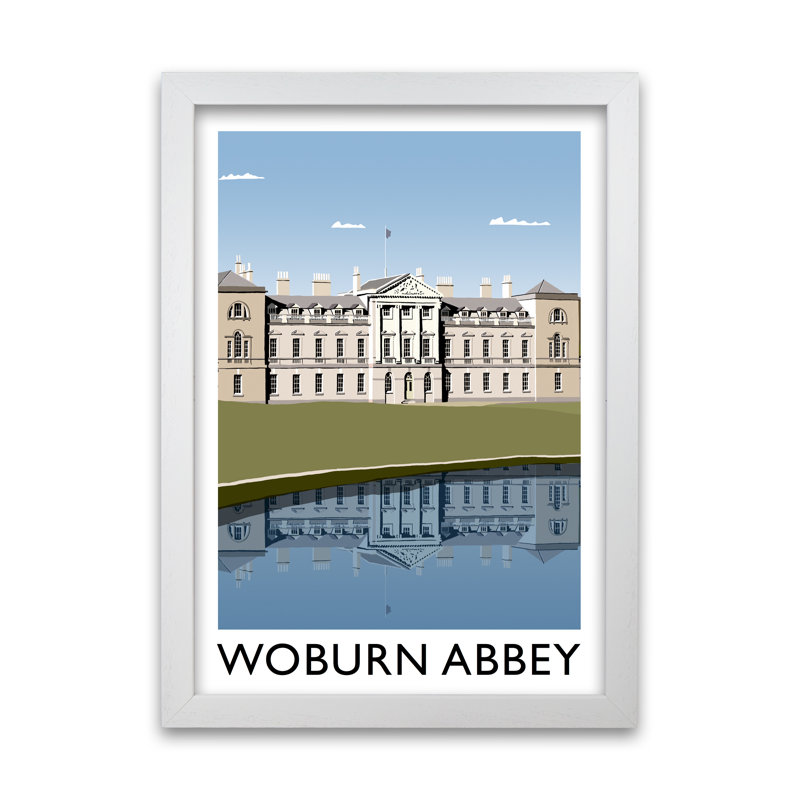 Woburn Abbey by Richard O'Neill - Single Picture Frame Print, White, 841 cm H x 594 cm W