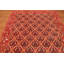 Tapis de zone en laine vert/rose 6' x 9' à la main one-of-kind noué la Aliz