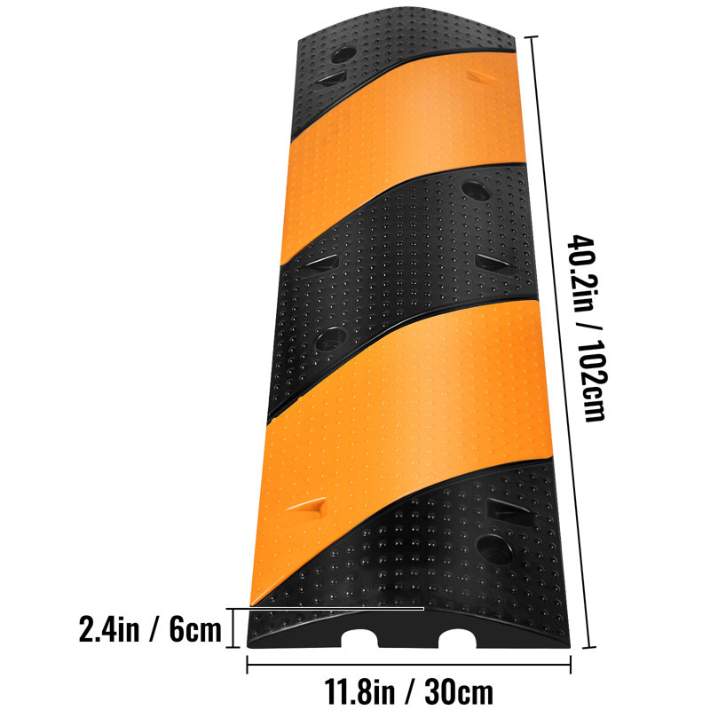 VEVOR Rubber 40.2'' L Threshold Ramp