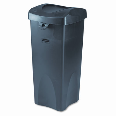 Couvercle pivotant pour centre de recyclage intouchable