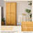 67" Pinewood Cabinet For Kitchen Pantry, Soft-Close Doors And Adjustable Shelves, Brown Living & Dining Room Style Pantry Storage Cabinet, With Mechanism