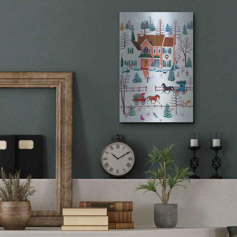Winston Porter «Hemlock Hill» par Susan Henke, art mural en métal, H 16 po x l 12 po