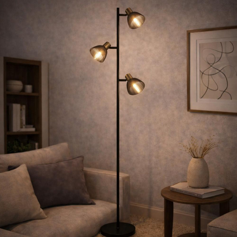 Breyon 153cm Smoke Tree Floor Lamp