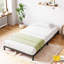 Base de lit plateforme en métal robuste, support de 900 lb, aucun sommier tapissier, rangement silencieux sous le lit, facile à assembler, noir - 8 po-1811768949