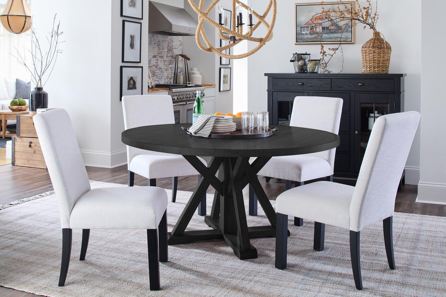 Mya 24" Bar Stool, Black