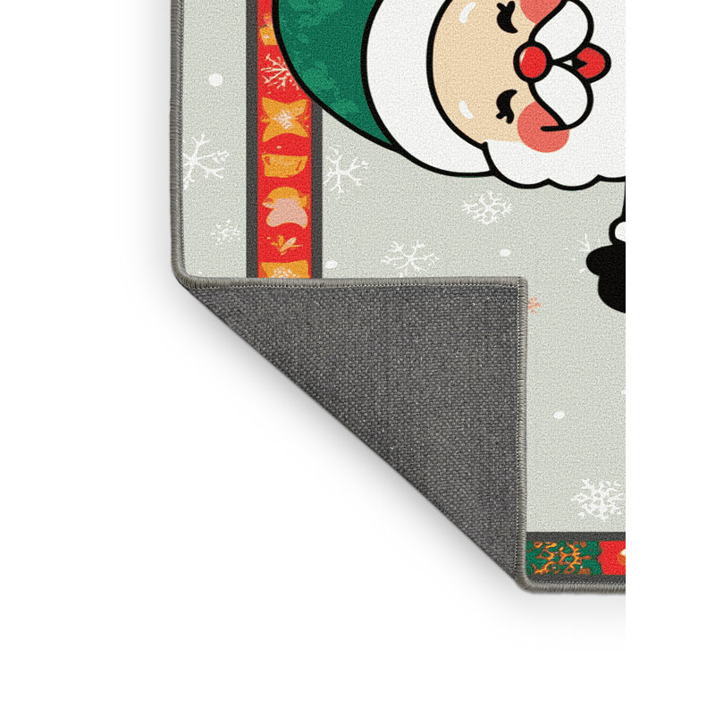 Tapis vacances de Noël The Holiday Aisle®, Rectangle 4pi x 6 pi