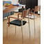 Petit tabouret rétro en bois massif