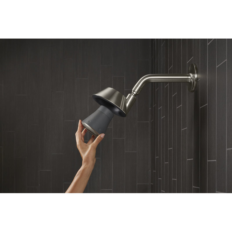 Pomme de douche Moxie avec haut-parleur étanche avec technologie sans fil Bluetooth et son par Harman Kardon