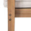 Ensemble de 2 chaises de patio en bois d'acacia robuste, siège imperméable confortable, capacité de 400 lb, structure de couleur naturelle