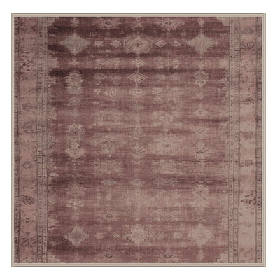 Tapis brun lavable à la machine