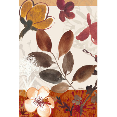 Modern Flowers I - Wrapped Canvas Painting