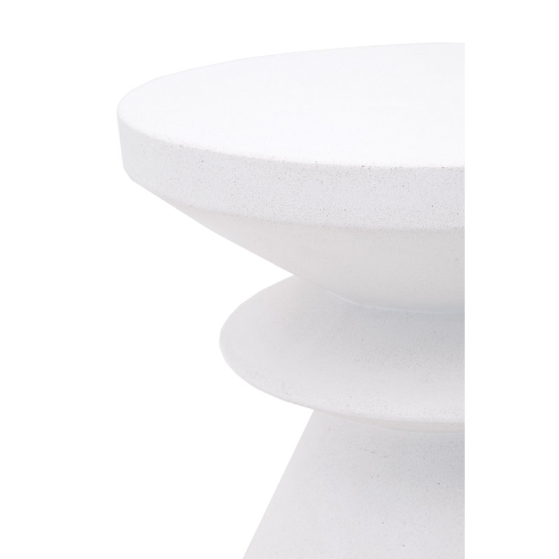Meyerson Concrete Top End Table, Ivory Concrete