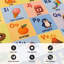 ABC Alphabet Grid, panneaux pastel, tapis pour enfants, multi, envers antidérapant-287839582