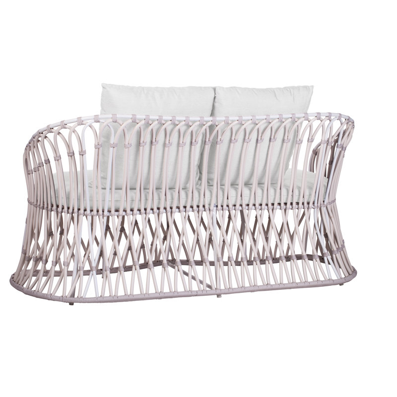 Amalfi Outdoor 2 - Seat Loveseat, Canvas Natural Sunbrella® Canvas