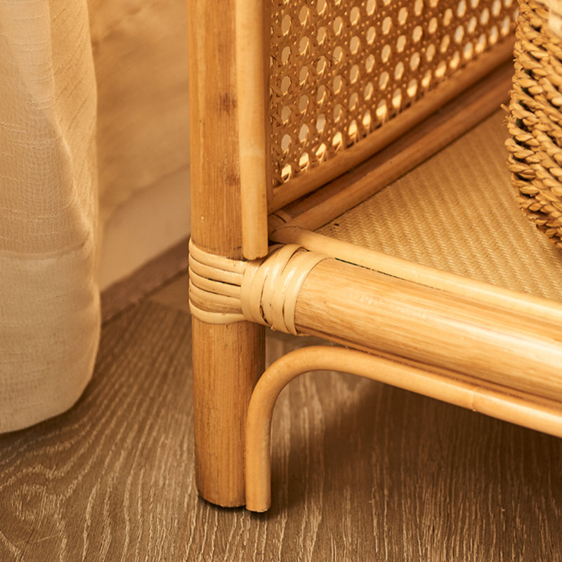 Modern and Simple Rattan Display Cabinet