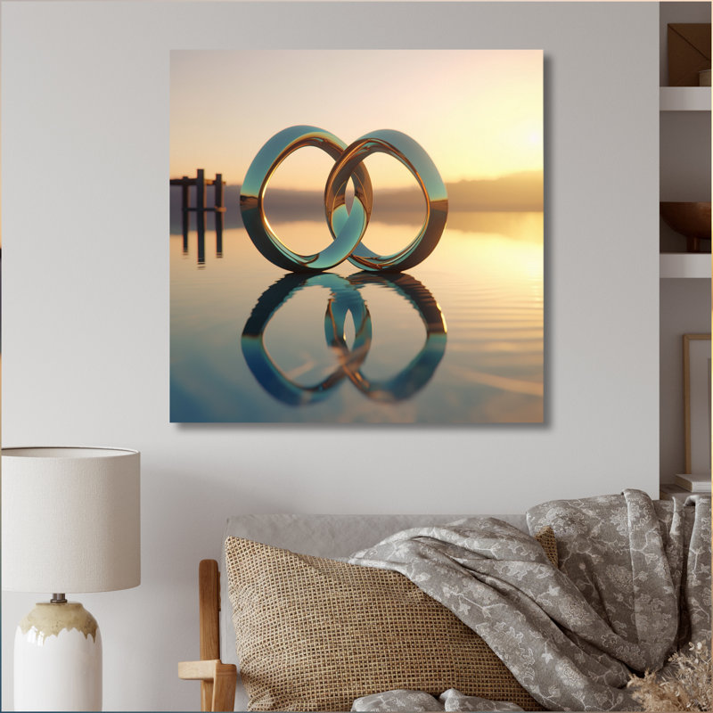 Impression sur toile Quantum Entanglement Futuristic Bliss I, Toile tendue, H 24 po x l 24 po x P 1 po