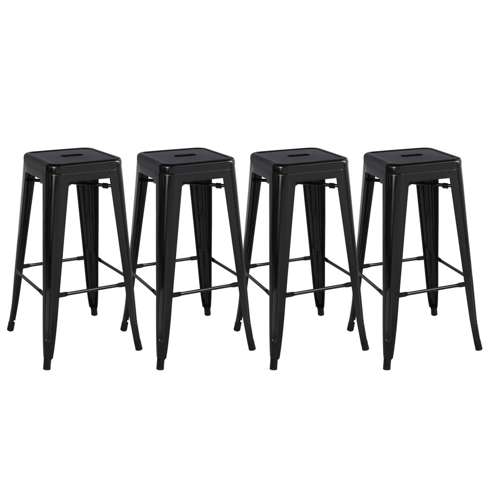 Winfred Counter Stool with Metal Frame (Set of 4) Williston Forge 