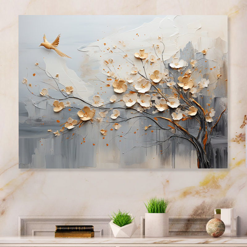 - Impression d'art mural abstrait en métal, H 16 po x l 32 po x P 1 po