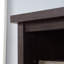 Huche avec tablettes réglables, finition brune