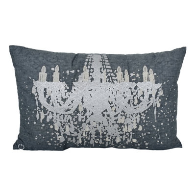 Chandelier Cotton Throw Pillow