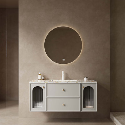 48" Bathroom Vanity with Sink & Terrazzo Countertop