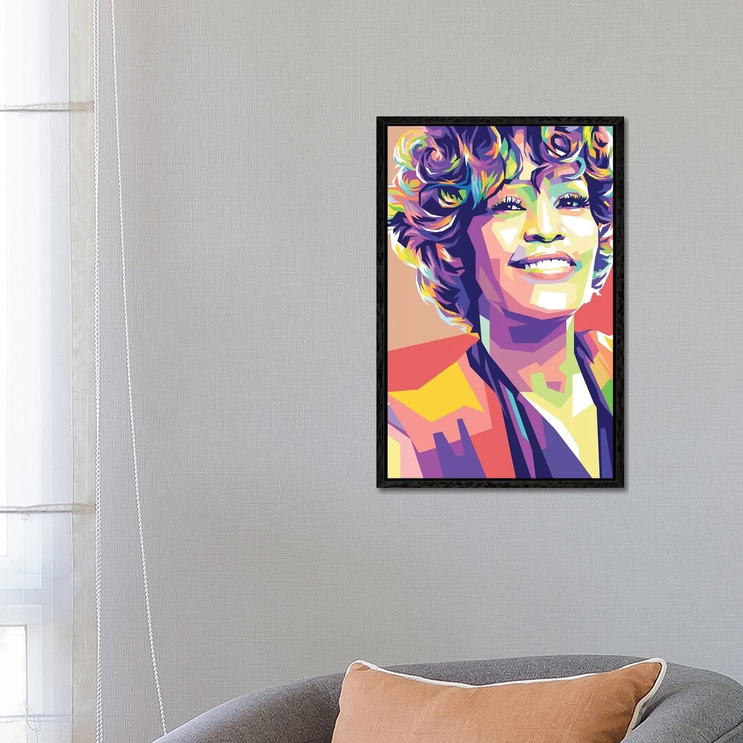 Leinwandbild - Grafikdruck „Whitney Houston” von Dayat Banggai