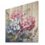 Hortensia rose et mauve harmonie II - hydrangées sur bois-414634947
