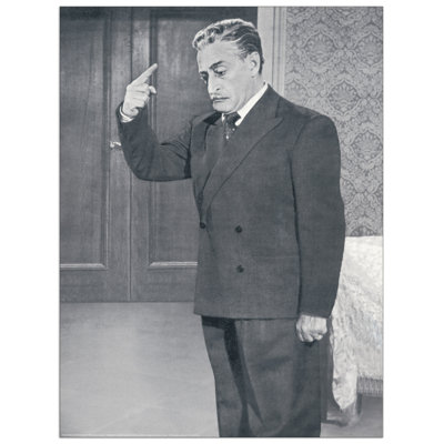 Totò - Antonio De Curtis - No Frame Rectangle Memorabilia on Wood
