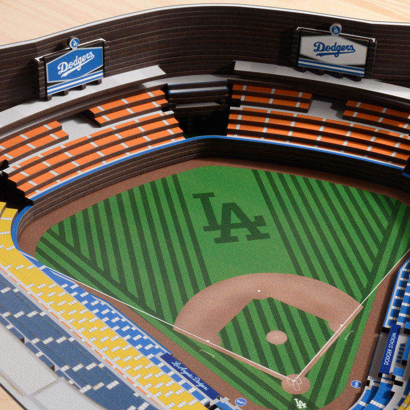 MLB 25-Layer StadiumViews 3D Wall Art, Los Angeles Dodgers