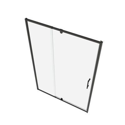 Pivot Swing Glass Shower Door - 38-42" W X 71" H, Matte Black, 1/4" Tempered, Left & Right Universal, Simple Install, Excellent Leak Design H Frame Door, Tempered Glass, Design, Easy Magnetic Close