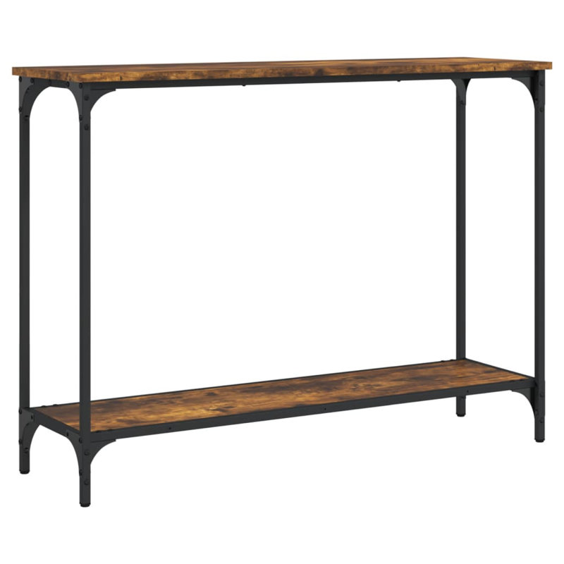 Console 17 étages en bois d'ingénierie, H 29,5 po x l 39,8 po x P 12 po, Noir