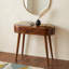 Console ovale en bois massif de châtaignier de 81 cm (32 po) avec tiroir