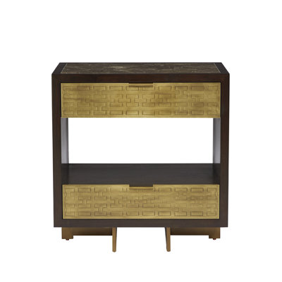 Benedict 2 - Drawer Solid Wood Nightstand