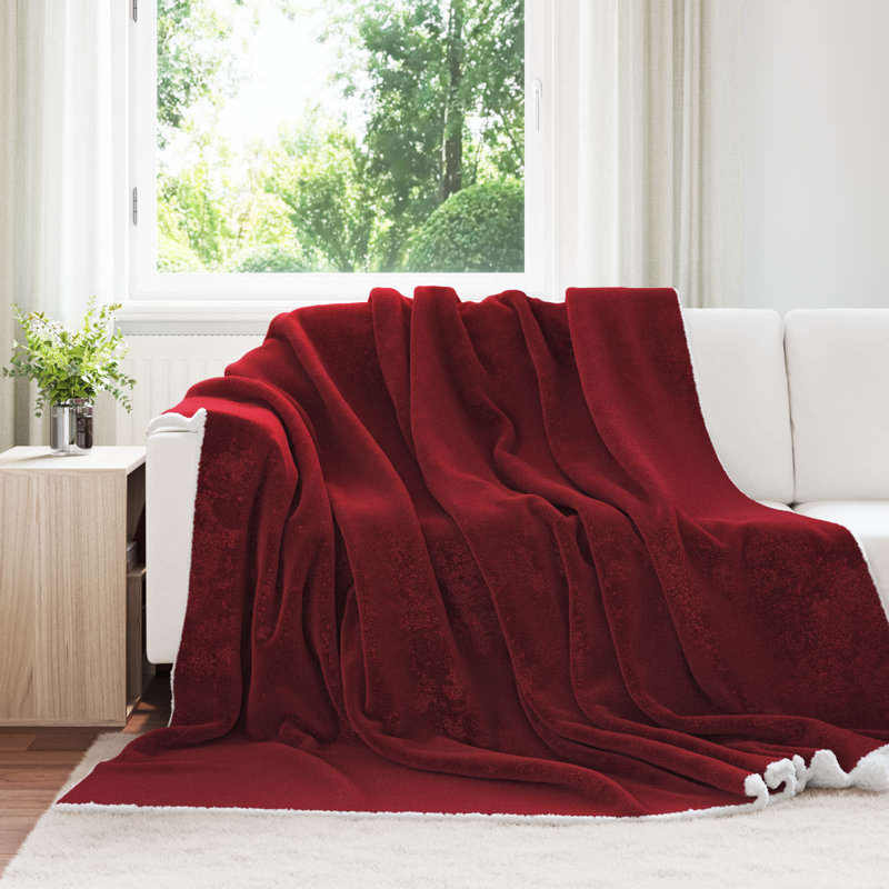 5.3-32 Blanket, 270cm x 240cm, Bordeaux Red