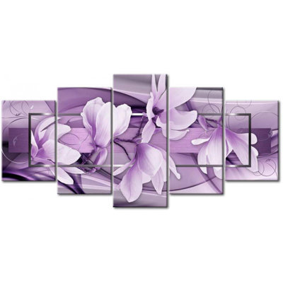 " Purple Wave " 5 - Pieces