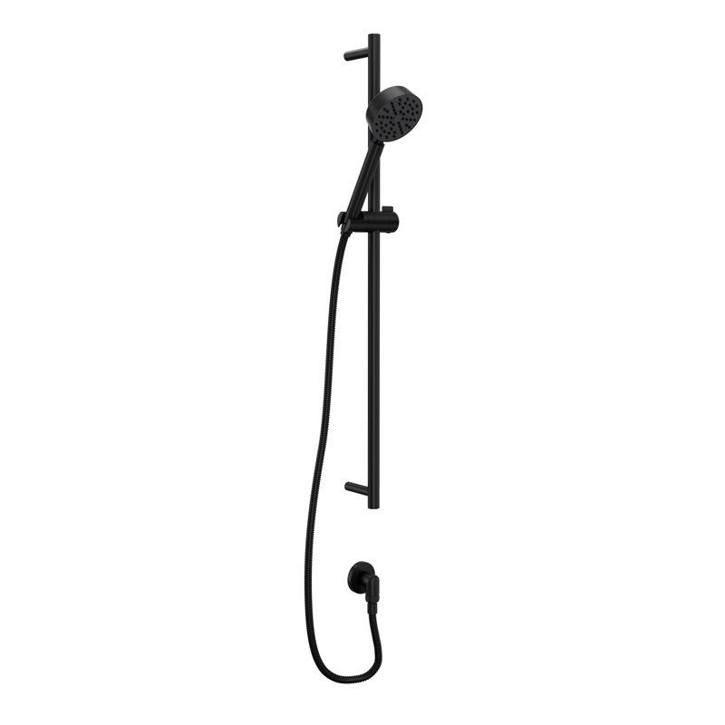 Tenerife™ Handshower Set with 31" Slide Bar and Single Function Handshower, Matte Black