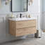 Meuble-lavabo suspendu de 91 cm (36 po), armoire en mélamine de bois avec lavabo intégré en résine et carbonate de calcium, préassemblé-729679297-729679326