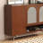 Rattan Shoe Cabinet 25 Pair Shoe Storage Cabinet