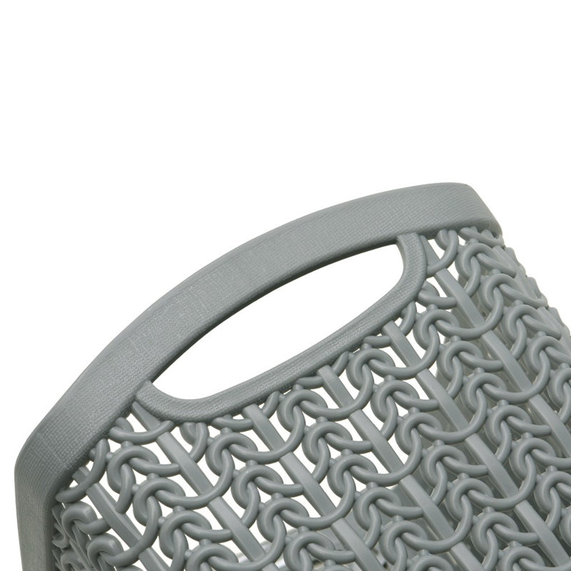 Knit Loop Storage Baskets, Grey
