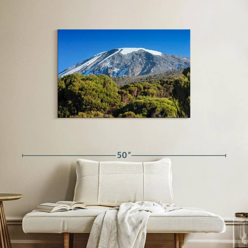 Snowcapped Mt Kilimanjaro, 26" H x 39" W